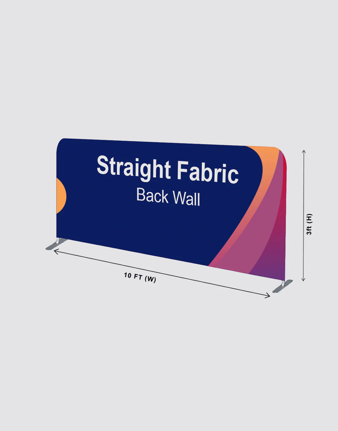 Ultimate 10x10 Booth Kit with Backwall, Side Walls, Counter, and Lights - Backdropsource