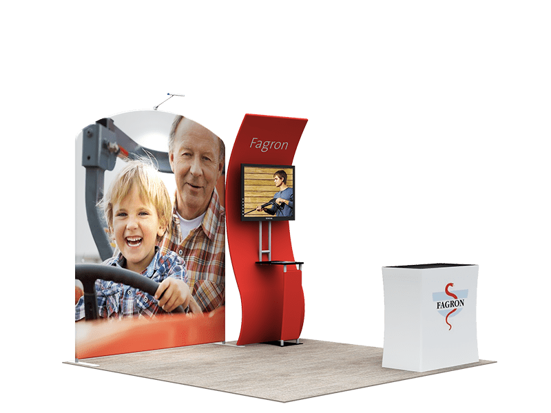 Portable Exhibit Display 10ft - Model 11 - Backdropsource