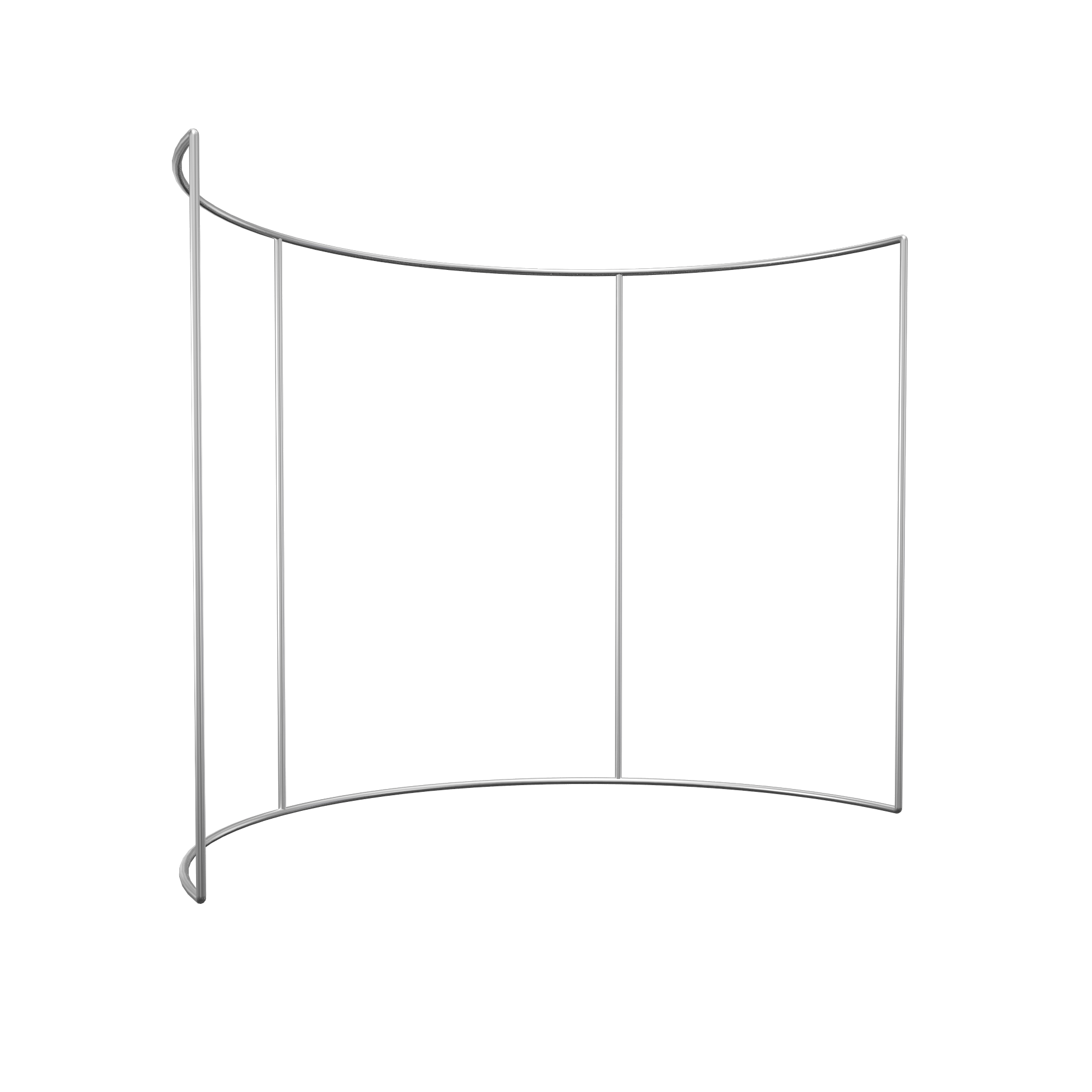 Parete di recinzione curva a 180°