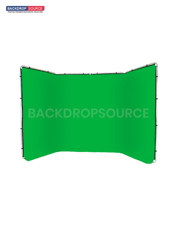 4m Wide Green Panoramic Background