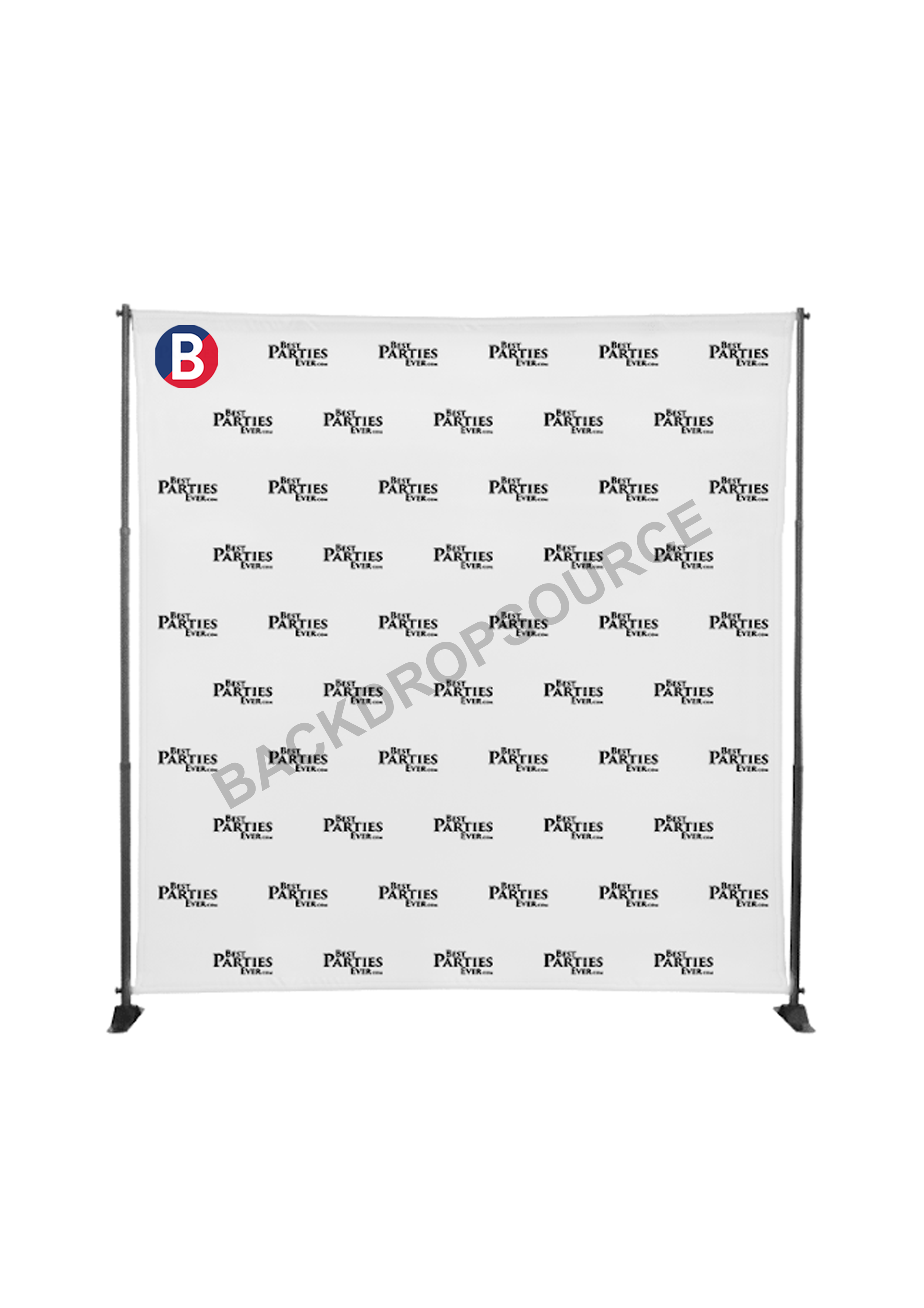 Fabric Backdrop Media Wall with Adjustable Stand