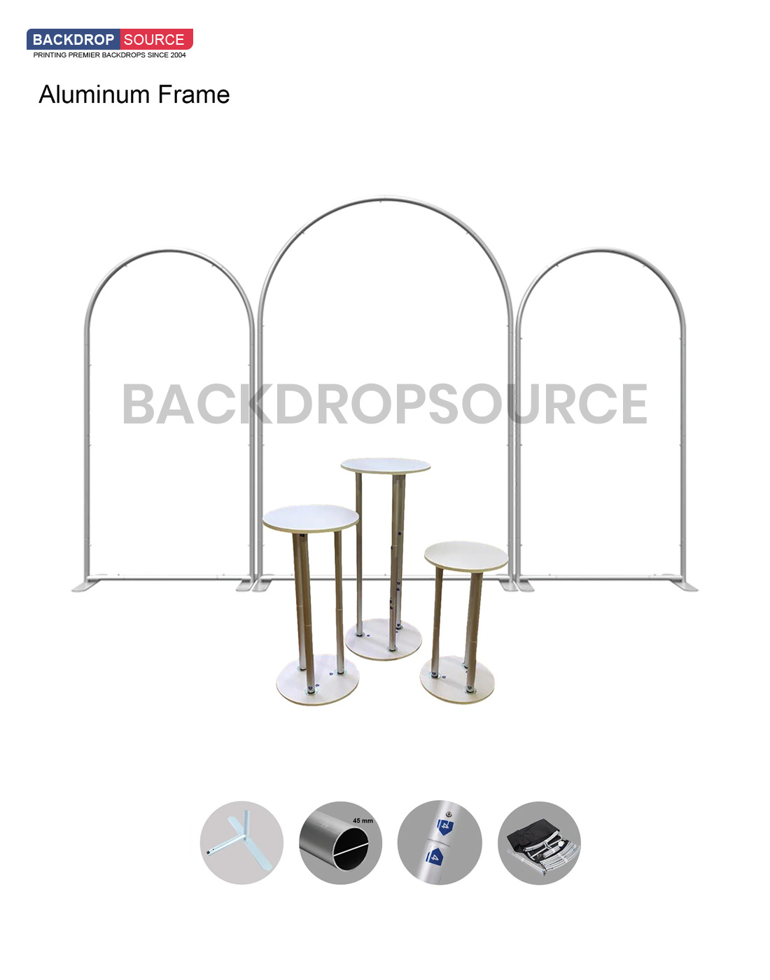 Set per feste ad arco con piedistallo - Modello 1