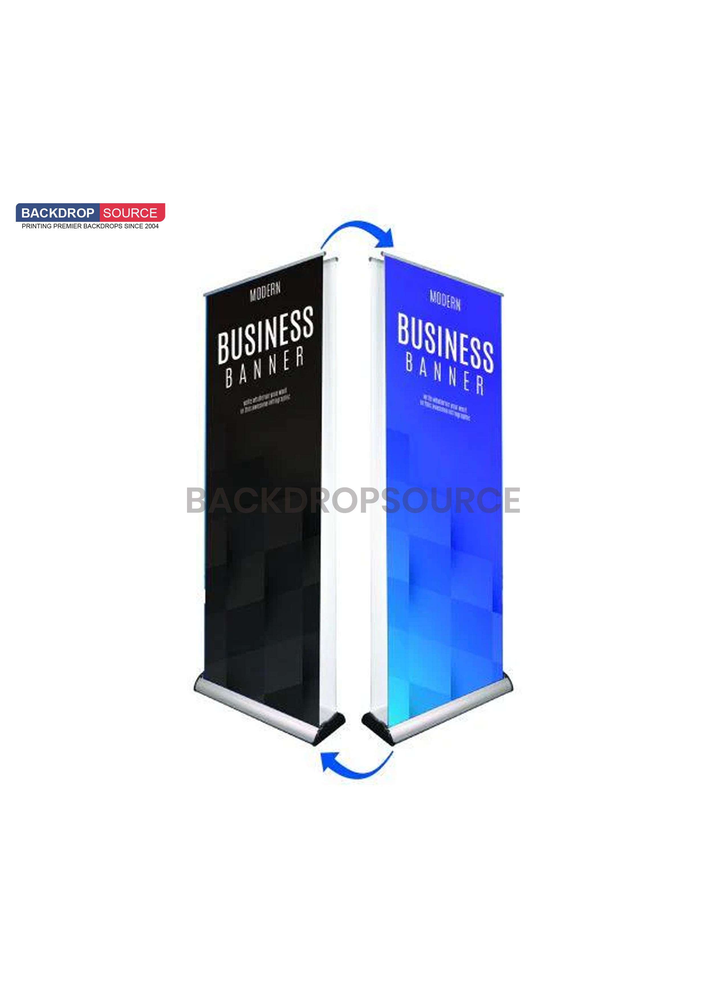 Banner Roll Up bifacciale con base larga