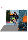 EZ Exhibit Essentials: 10x10 Booth Kit with Backwall and Banner Stand