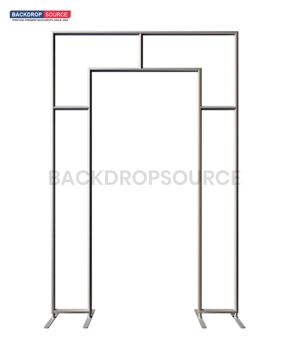 Arco quadrato completamente aperto