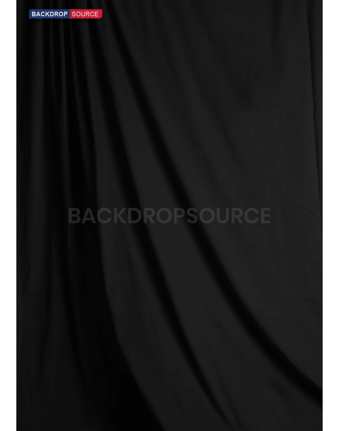 Heavy Duty Pure Muslin Photography Backdrop - Black