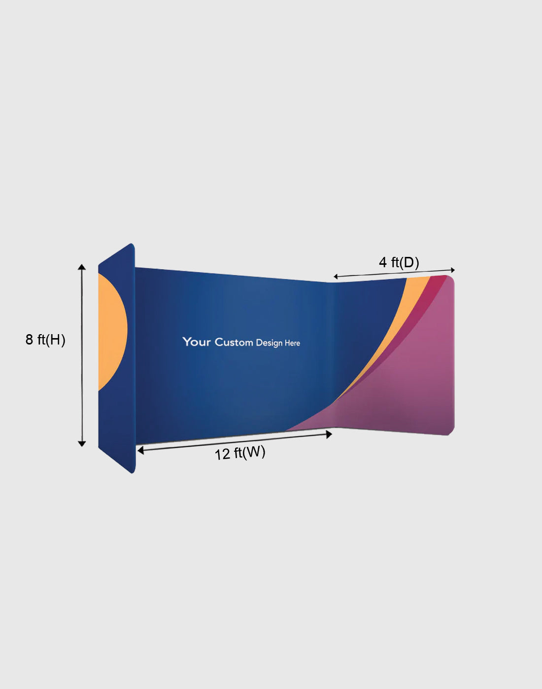 U shape wide photo booth - Backdropsource