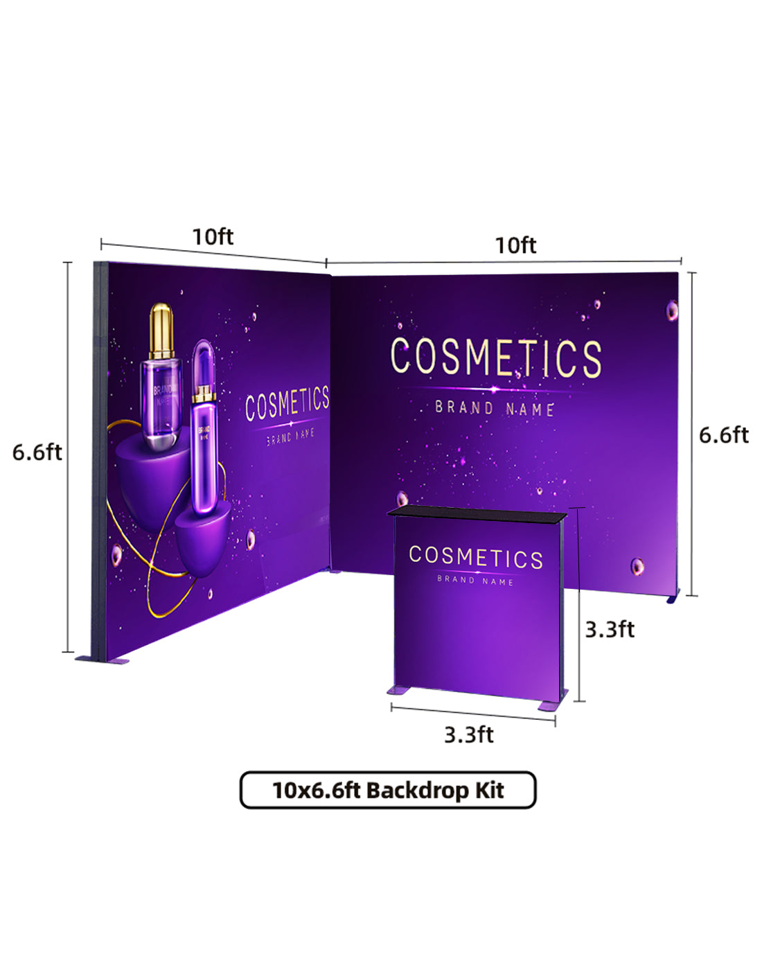 10ft SEG Modular Lightbox Display for Tradeshows - Model 4