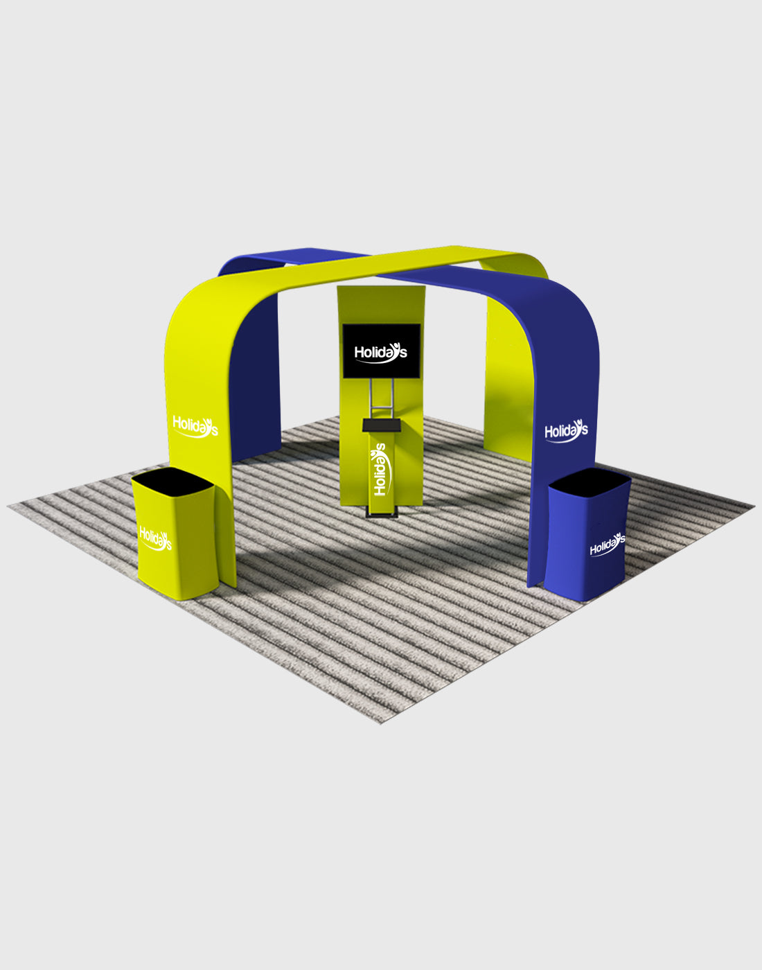 Modular Booth Kits 20ft x 20ft - Model 05 - Backdropsource