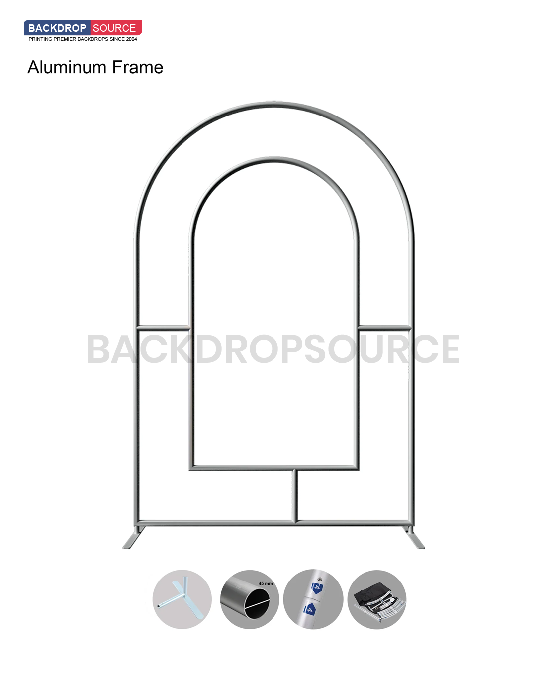 Supporto ad arco aperto