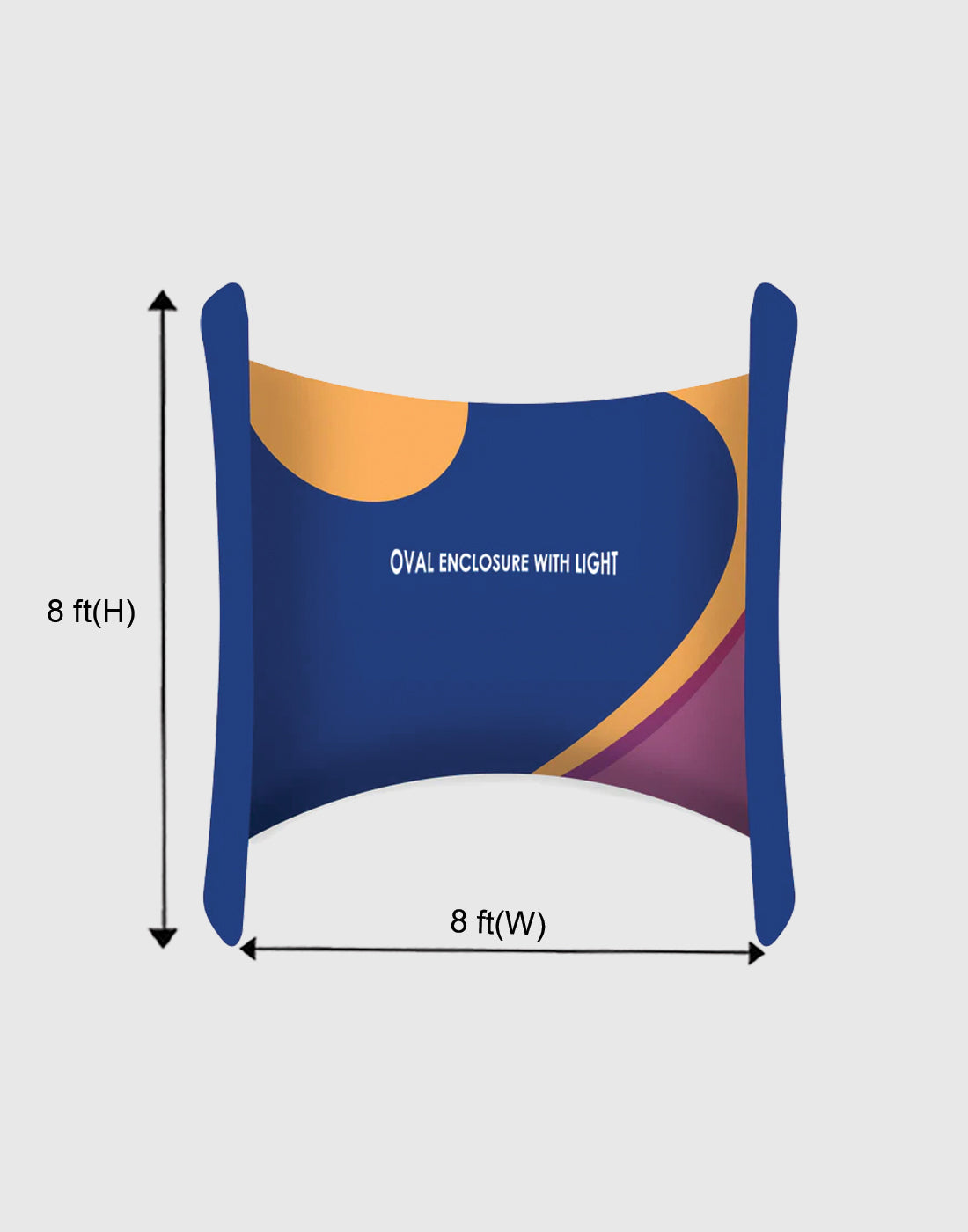 Oval wide doorway Enclosure - Backdropsource