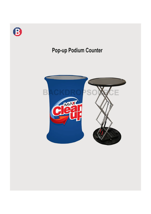 Pop Up Podium Counter