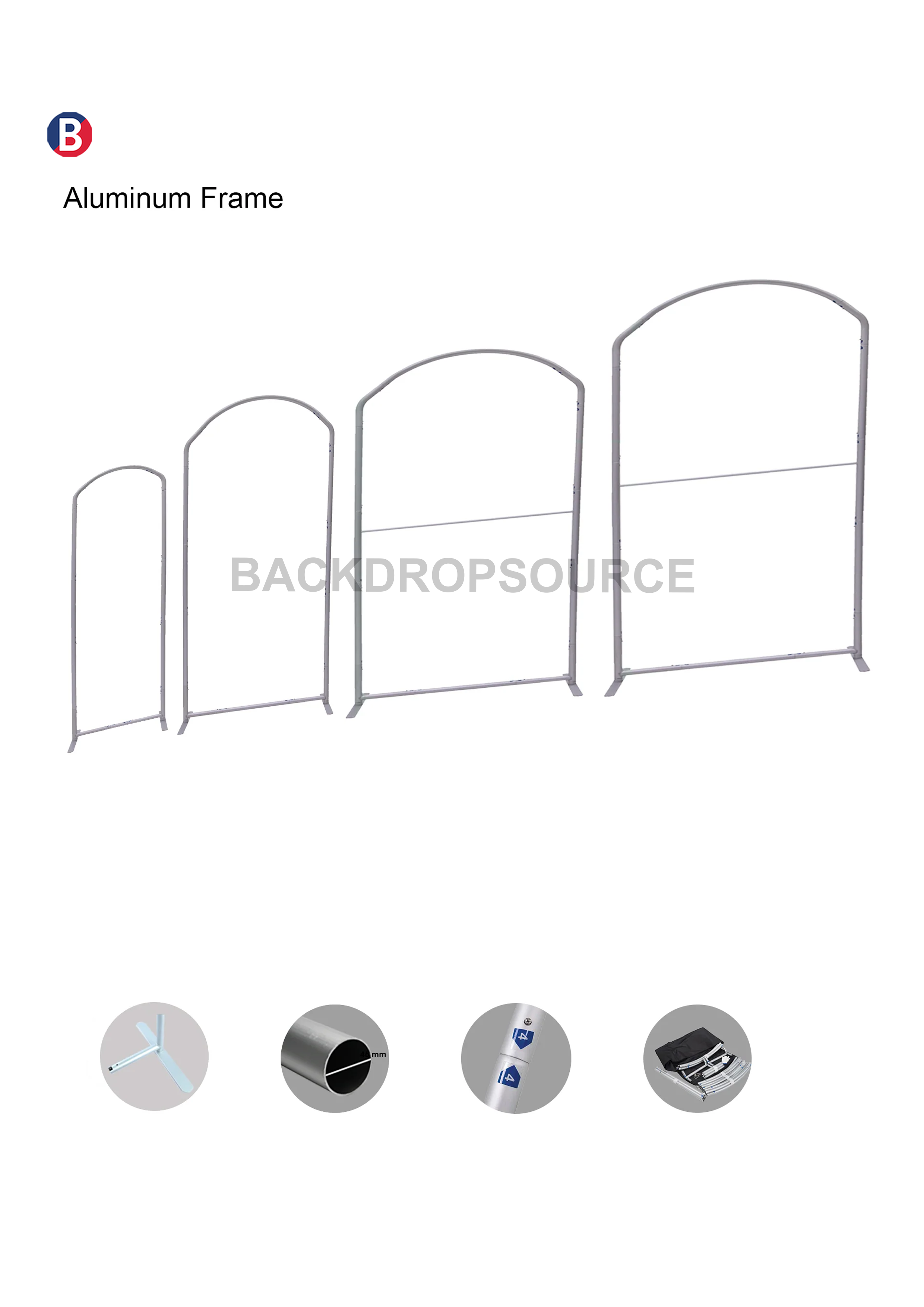 Espositore espositivo portatile - Arco rampante