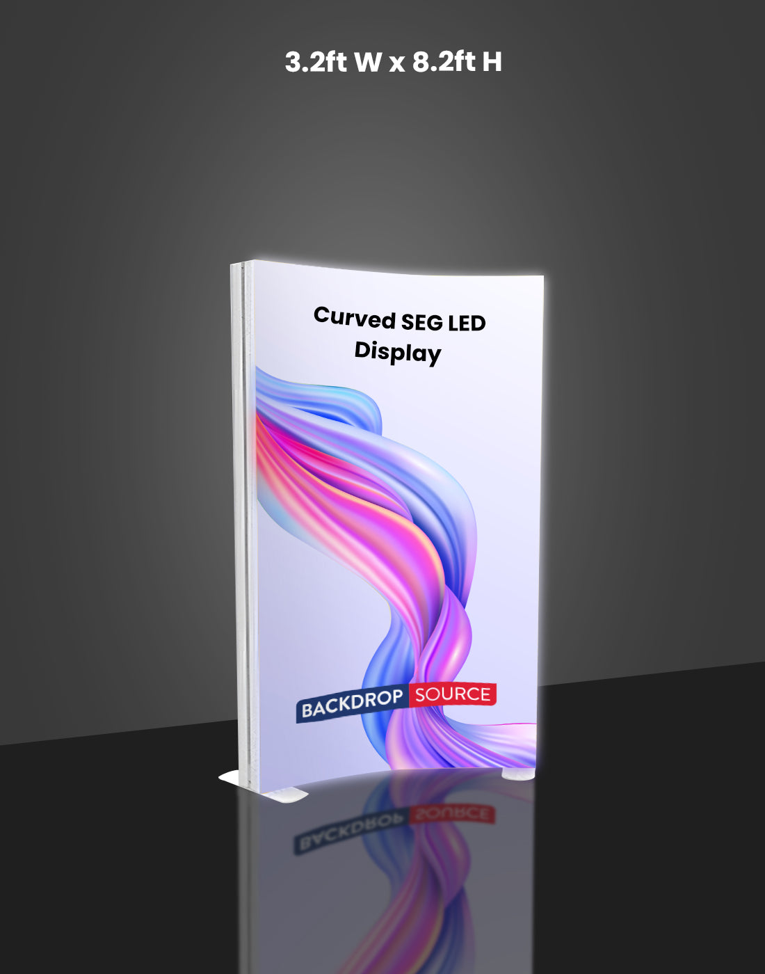 Curved SEG Fabric LED Light Box Display