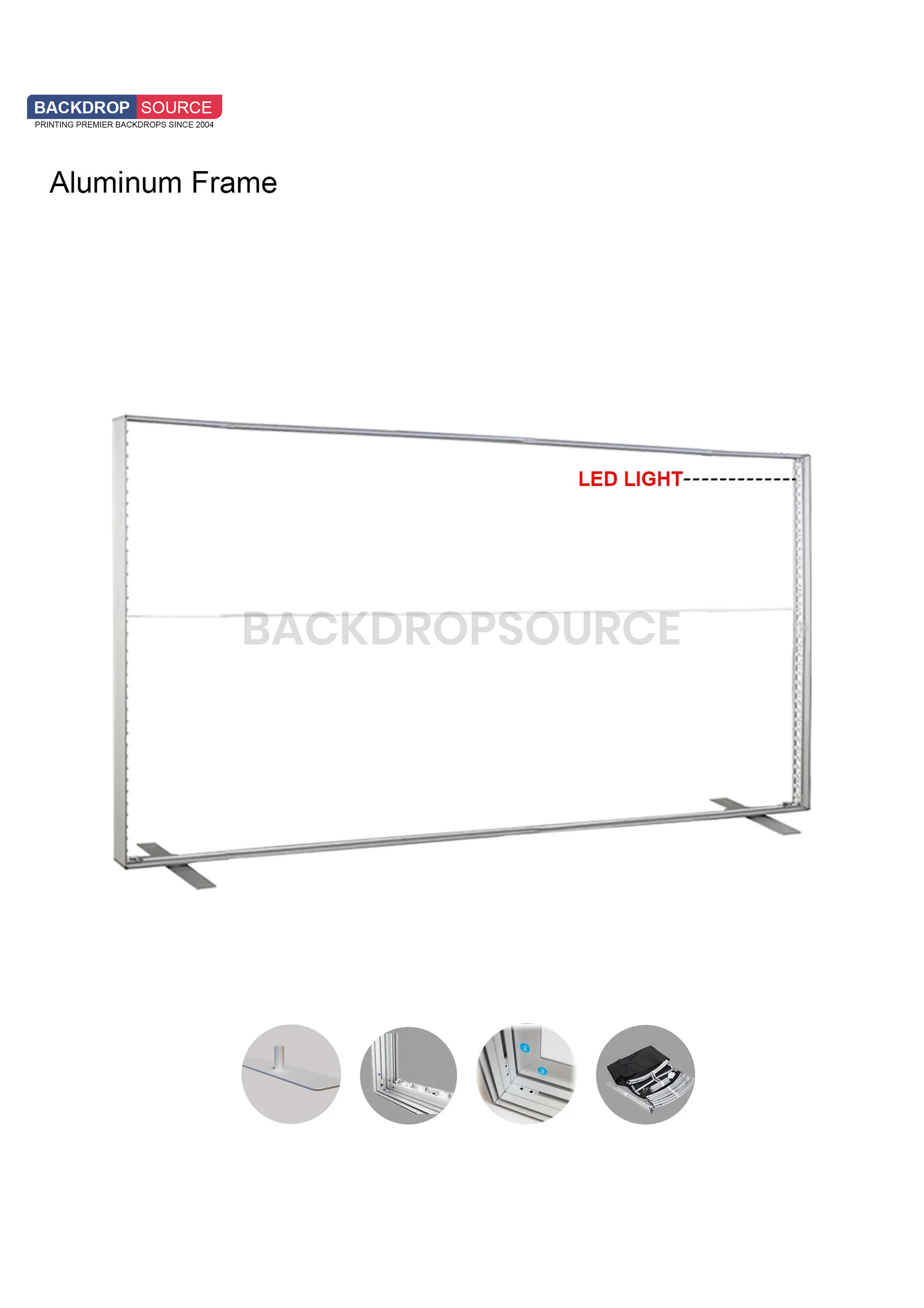 SEG Frameless  Fabric LED Light Box Display - 20ft W