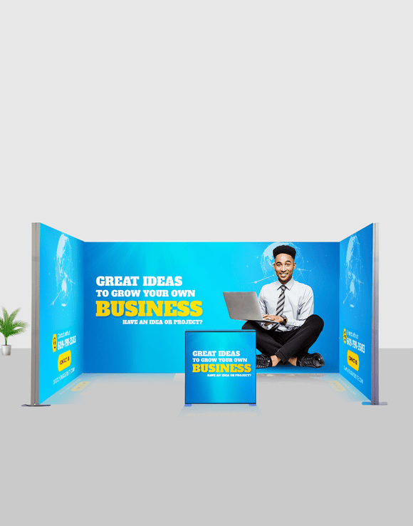 13ft SEG Modular Lightbox Display for Tradeshows - Model 2