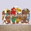 The Flintstones Themed Party Backdrop Media Sets for Birthday / Events/ Weddings - Backdropsource