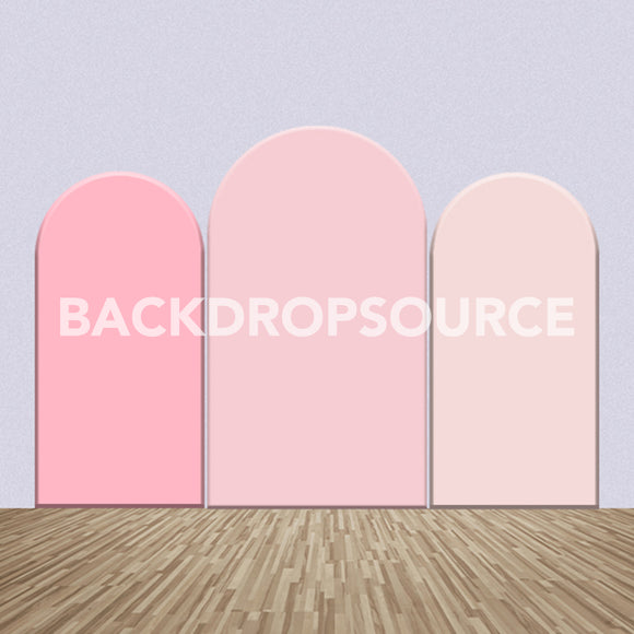 Baby Pink Color Themed Party Backdrop Media Sets for Birthday / Events/ Weddings - Backdropsource