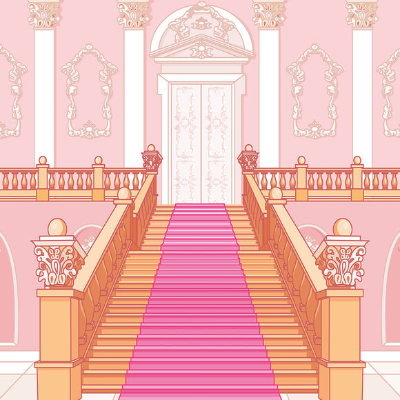 Princess Castle Stairs Background - Backdropsource