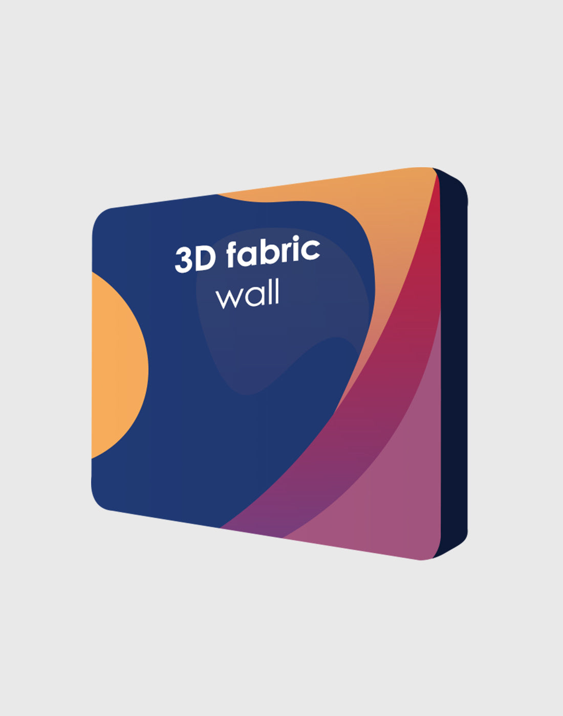 3D Wall Box Tension Fabric Media Display - Backdropsource