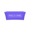 Church Welcome Design Stretched Tablecloth Cover - Backdropsource