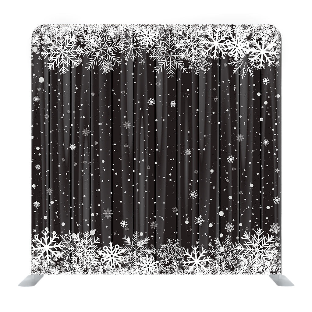 Black backdrop with White modern Design Media wall - Backdropsource