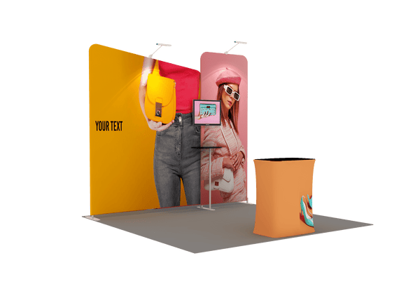 Portable Exhibit Display 10ft - Model 7 - Backdropsource