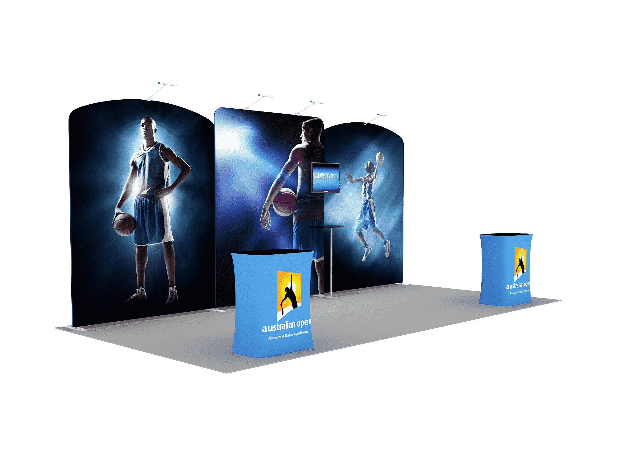 Portable Exhibit Display 20ft - Model 10 - Backdropsource