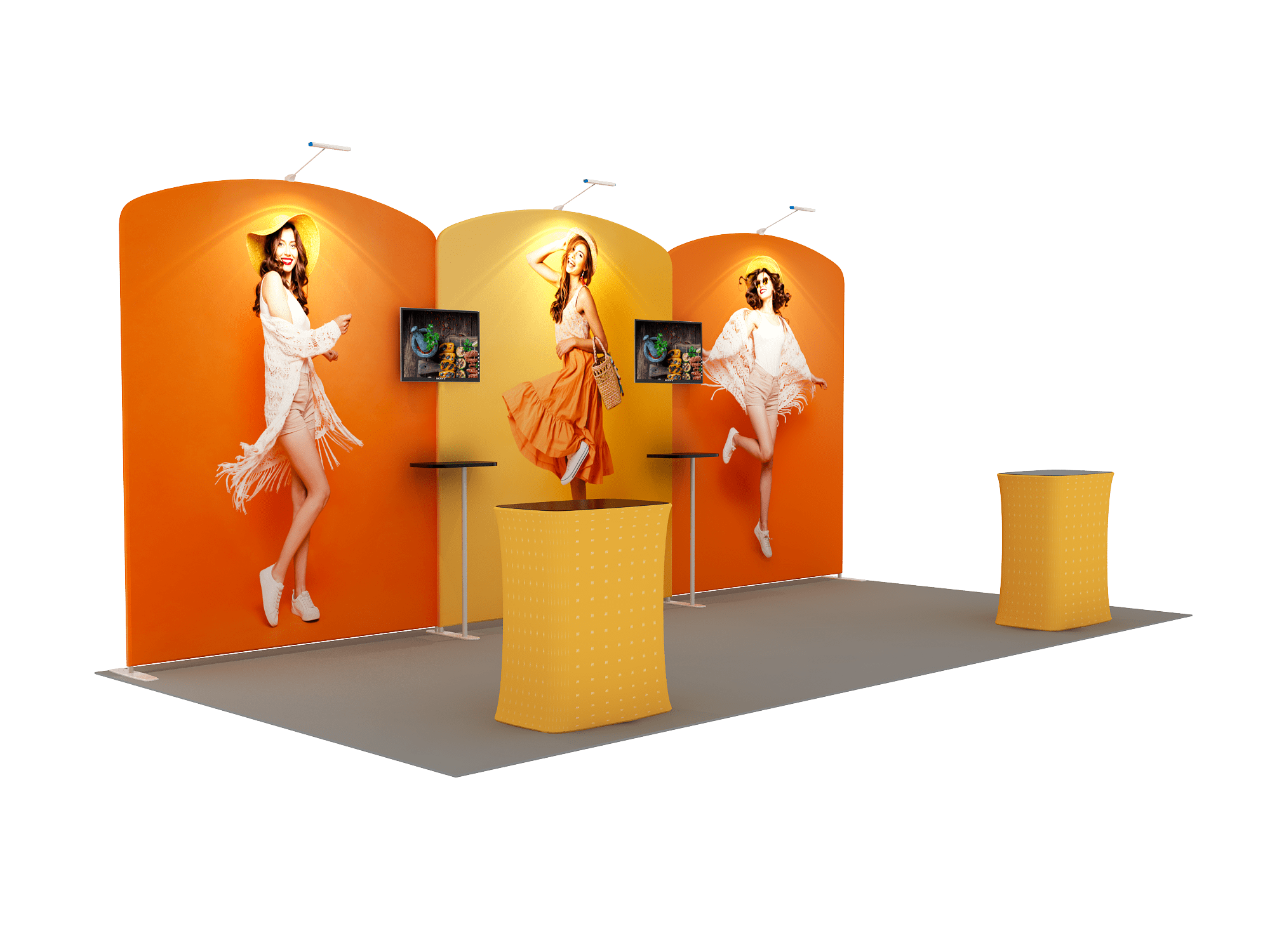 Portable Exhibit Display 20ft - Model 11 - Backdropsource