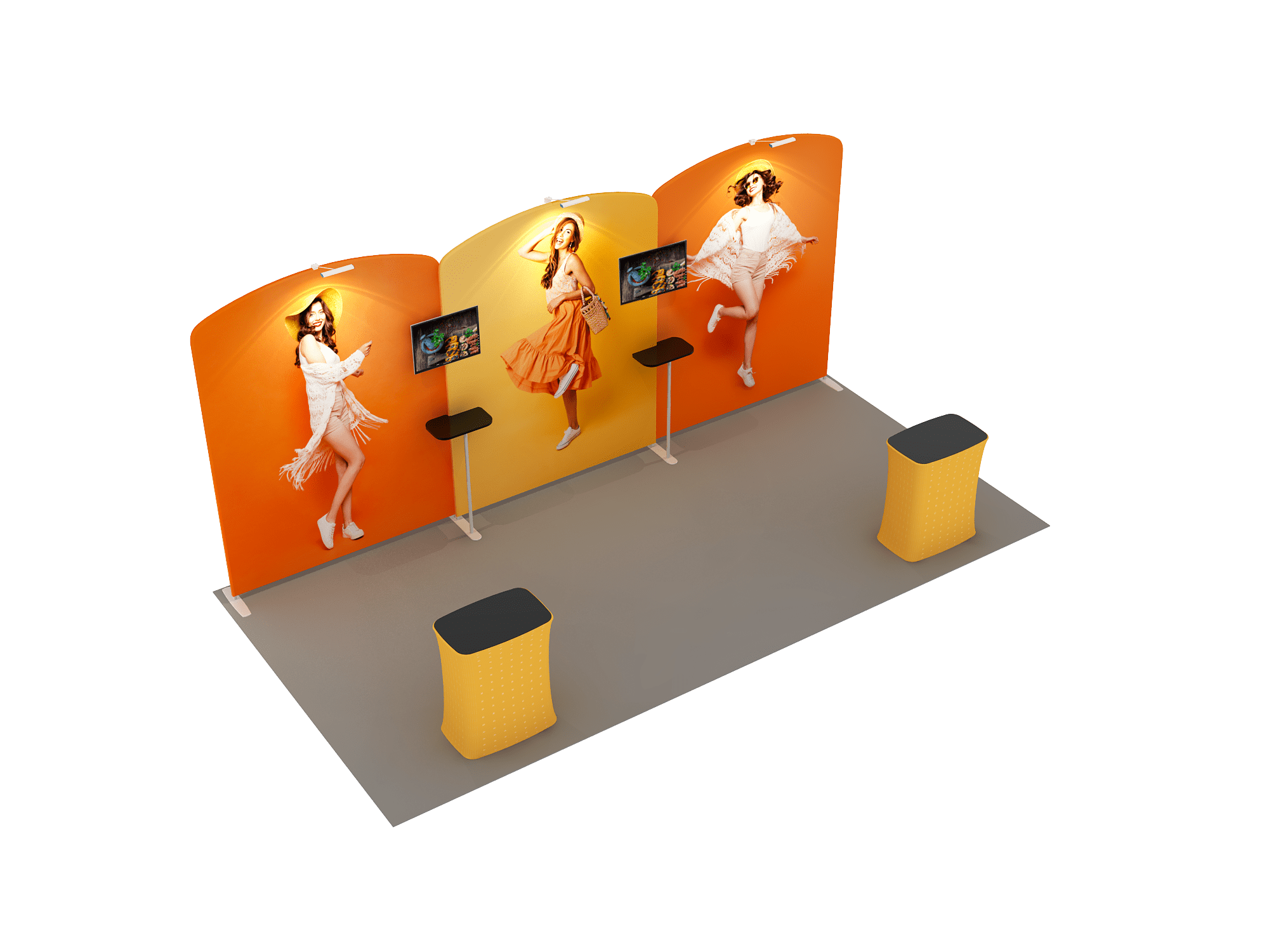 Portable Exhibit Display 20ft - Model 11 - Backdropsource