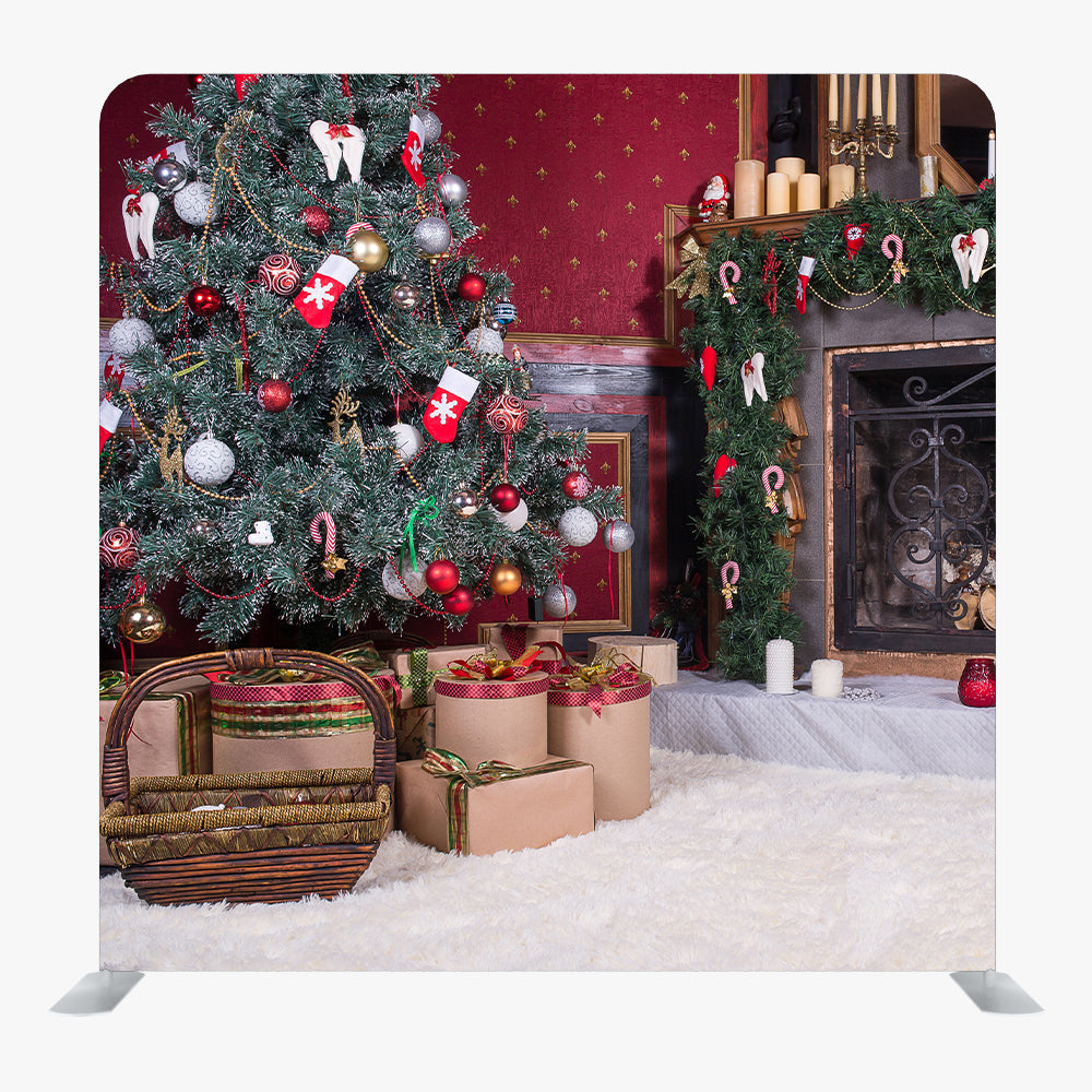 Christmas STRAIGHT TENSION FABRIC MEDIA WALL - 105 - Backdropsource