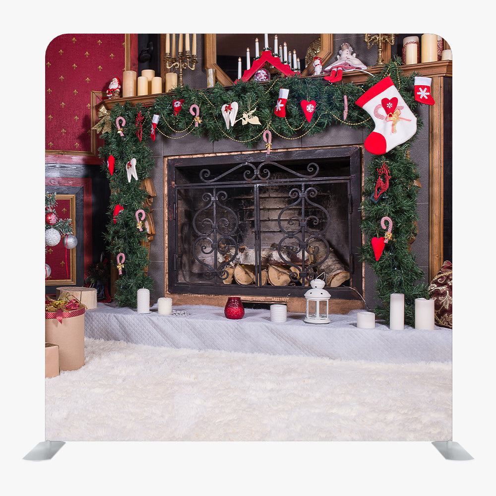 Christmas STRAIGHT TENSION FABRIC MEDIA WALL - 106 - Backdropsource