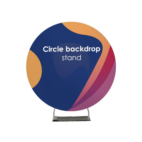 Pre Designed Round Frame Stand for Parties/ Events/ Weddings - Backdropsource