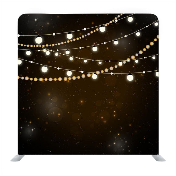 Dark Tan Chocolate Wall Bulbs Media Wall - Backdropsource