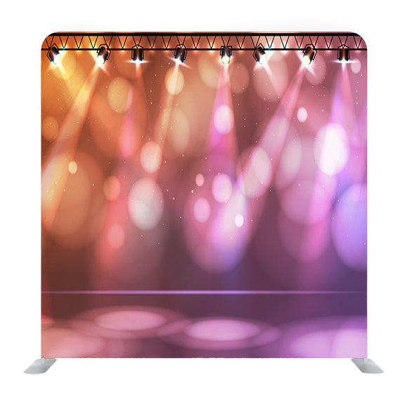 Garland With Light Lamp And Blurred Lights Media Wall - Backdropsource