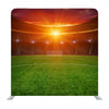 Green Soccer Stadium, Illuminated Field, Arena In Night Background Media Wall - Backdropsource