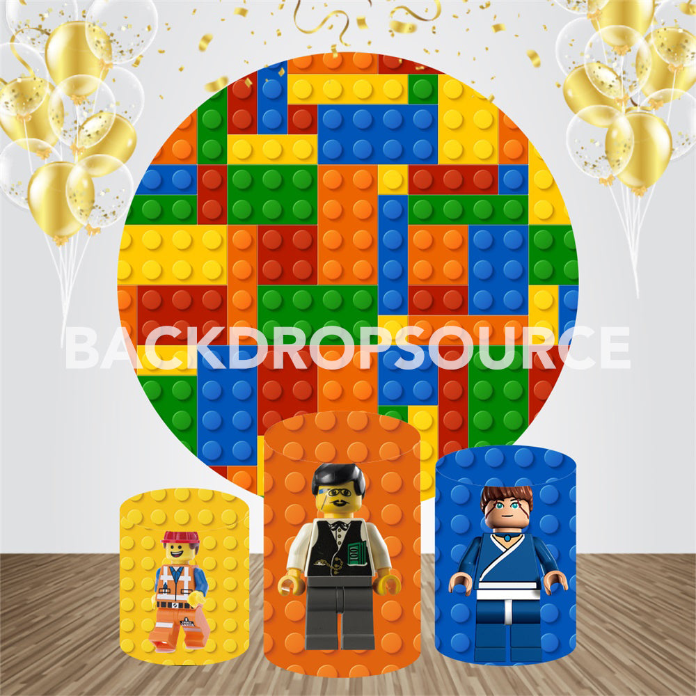 Fictional Character Themed Event Party Round Backdrop Kit - Backdropsource