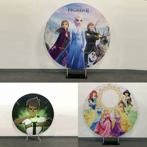 Pre Designed Round Frame Stand for Parties/ Events/ Weddings - Backdropsource