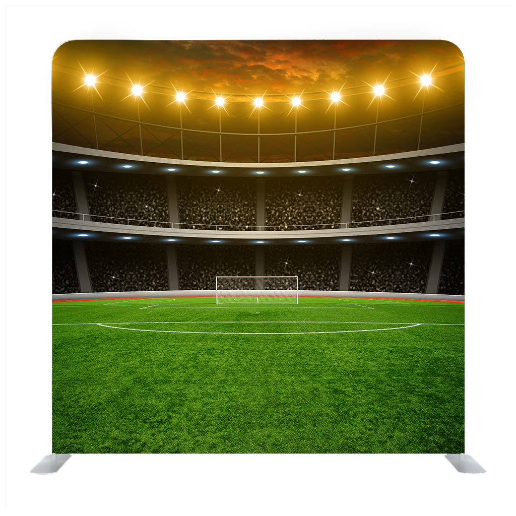 The Soccer Stadium With The Bright Lights And Fans Background Media Wall Screen reader support enabled. - Backdropsource