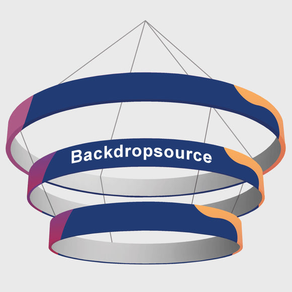 Tiered Circle Hanging Banner - Backdropsource